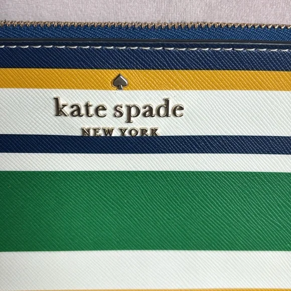 Kate Spade Staci Maritime Stripe Double Zip Small Crossbody Multi colored - Picture 2 of 11